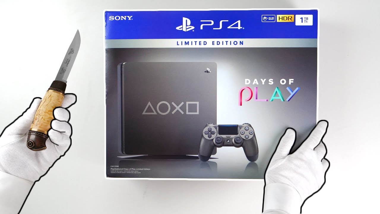 PS4 DAYS OF PLAY Console Unboxing (2019) Playstation 4 ...